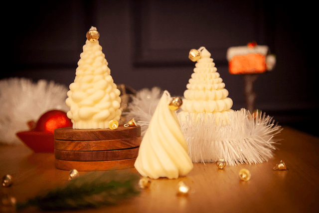 Bougie de noël - sapin de noël - bougie sapin - Wavy tree