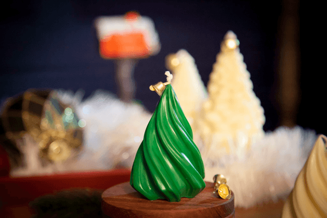 Bougie de noël - sapin de noël - bougie sapin - Wavy tree
