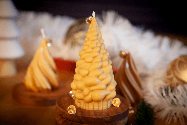 Bougie noël - Bougie sapin - Snow tree