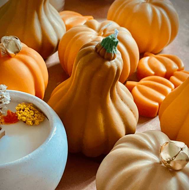 Pumkin Shape - Bougie d'automne citrouille à la cire végétale