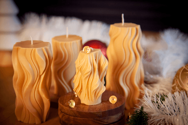 Bougie parfumée design & décoration | Wavy Candle | bougie végétale | décoration style minimaliste