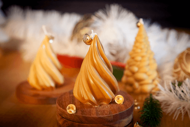 Bougie de noël - sapin de noël - bougie sapin - Wavy tree